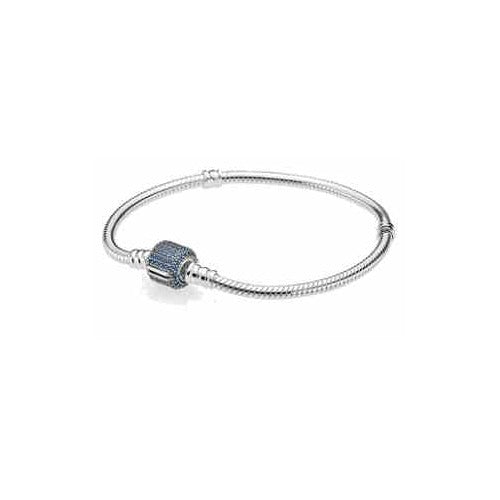 Pulsera Tipo Pan Moments Pavé Azul