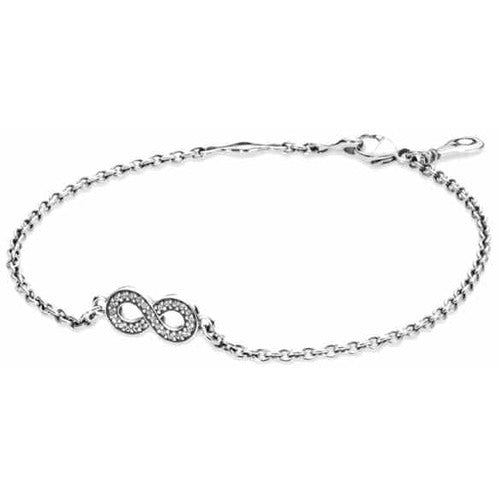 Pulsera Infinito Brillante Plata 925