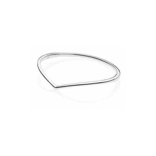 Brazalete de Plata con Forma de Gota
