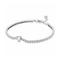 Pulsera Tennis Corazón Brillante