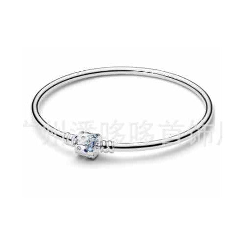 Pulsera Tipo Pan Corazón Brillante