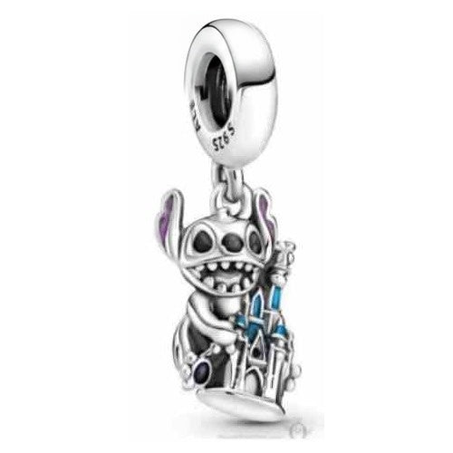 Charm Colgante Stitch con Castillo Disney