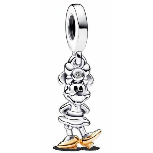 Charm Minnie Mouse con Zapatos Dorados, Tipo Pan Disney