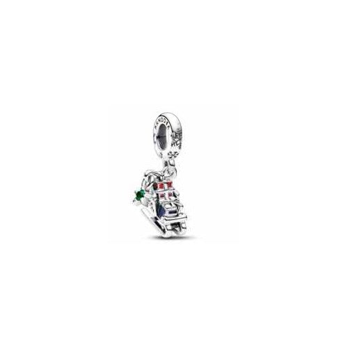 Dije Trineo Navideño de Plata Esterlina