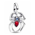 Dijeara de araña con gema roja y azul