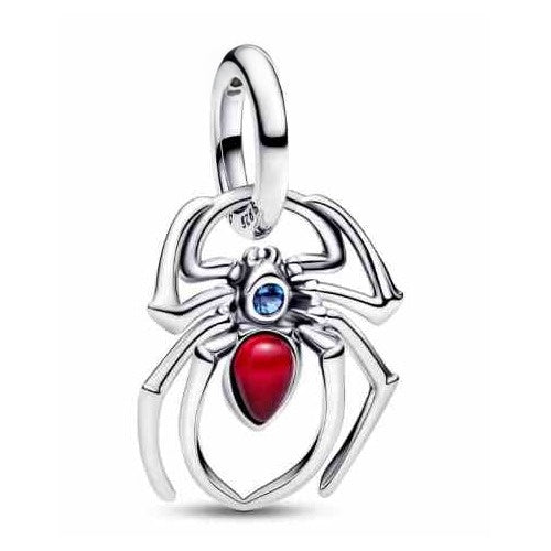 Dijeara de araña con gema roja y azul