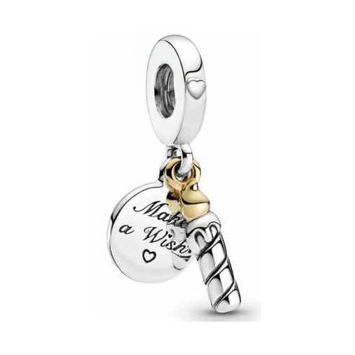Charms "Make a Wish" de Plata y Oro