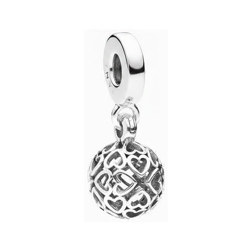 Charm Colgante Tipo Pan Corazones Calados