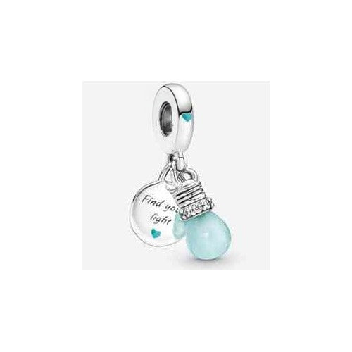Charm 'Encuentra tu luz' bombilla azul