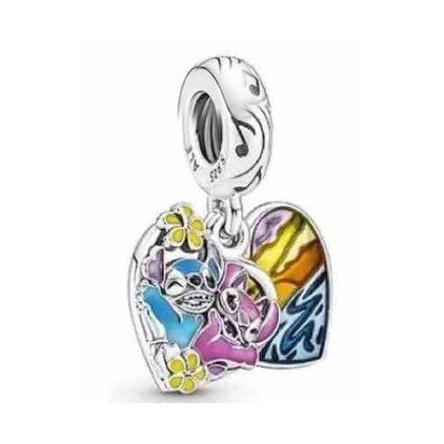 Charm Corazón Stitch y Ángel Musical