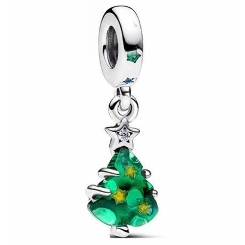 Charm árbol de Navidad con estrellas