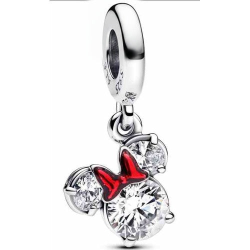 Charm Minnie Mouse y Lazo Rojo