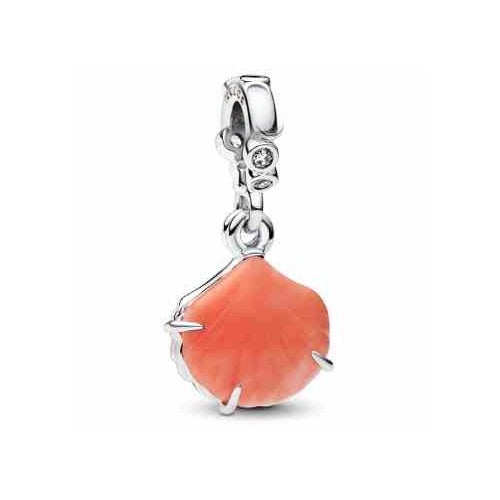 Charm Colgante Coral y Circonitas Cúbicas