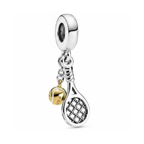 Charm Colgante Raqueta y Pelota de Tenis