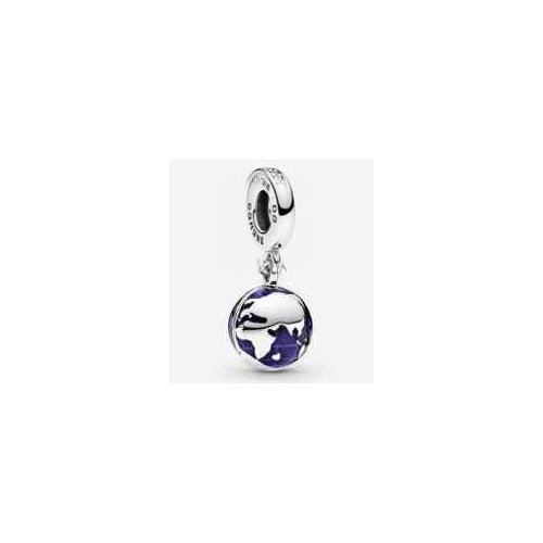 Charm Colgante Globo Terráqueo Brillante