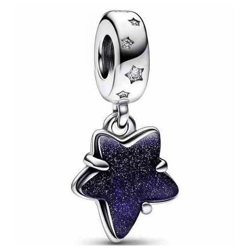 Charm Estrella Brillante Azul Galaxia