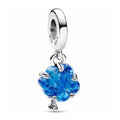 Charm Flor Azul Brillante