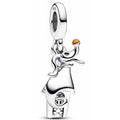 Charm "El Rey Calabaza" en Plata Esterlina y Cristal Naranja