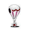 Charm Globo Aerostático Rosa y Plata