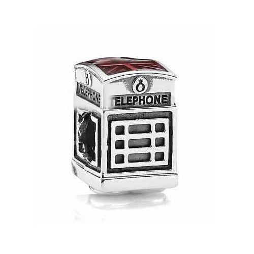Charm Teléfono Clásico Rojo Tipo Pan