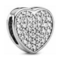 Charm Corazón Brillante Pavé