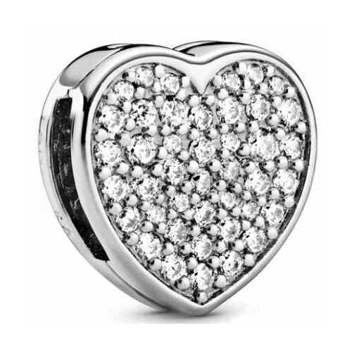 Charm Corazón Brillante Pavé